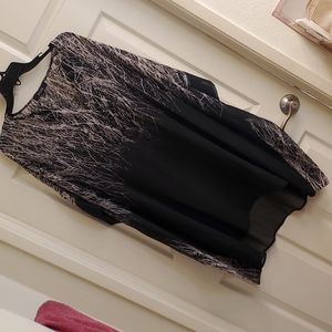 Black top very thin and see-through